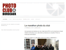 Tablet Screenshot of photoclubdebordeaux.com